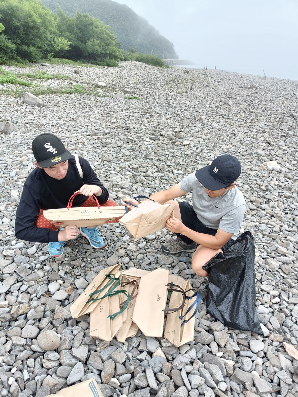 米袋の水切り石バッグ（送料込み）